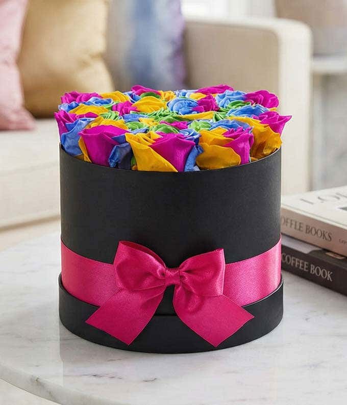 Luxury Rainbow Forever Roses