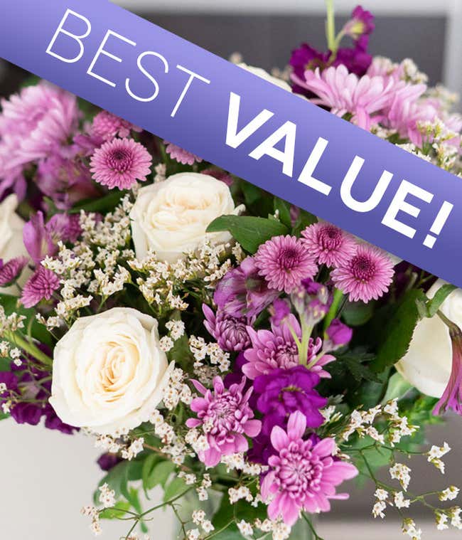 Florist Designed Purple Mother's Day Bouquet 