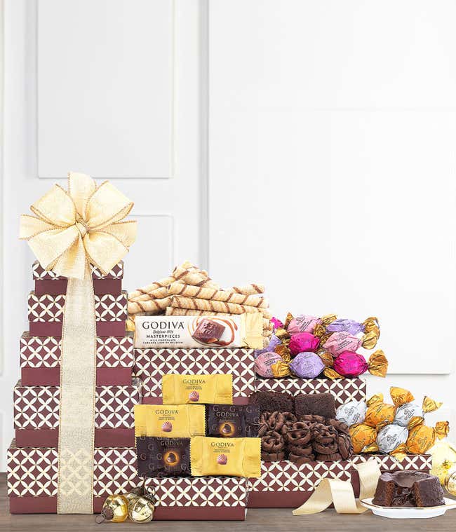 Golden Godiva Gift Tower
