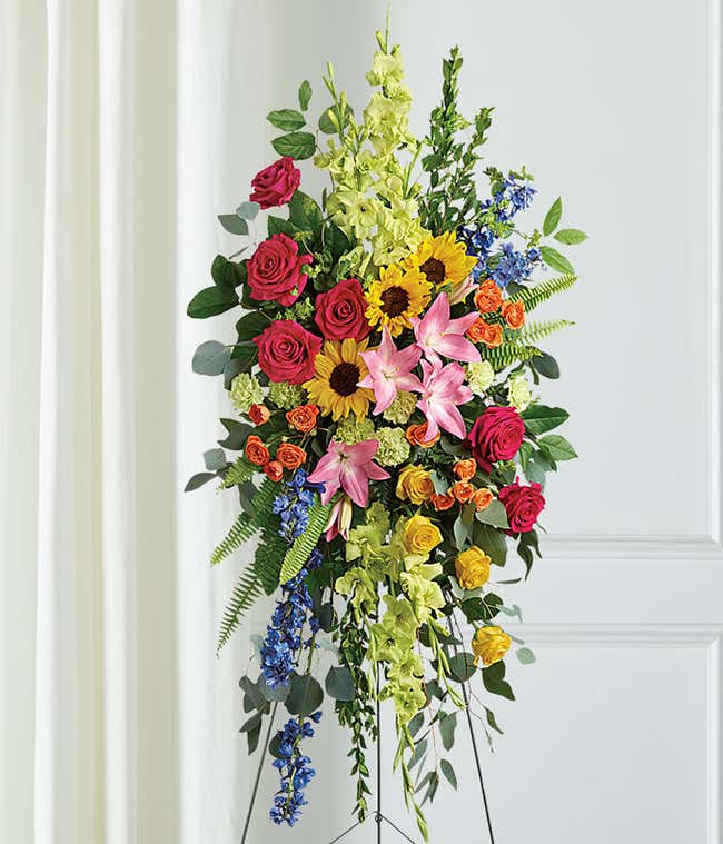 Vibrant Remembrance Standing Spray