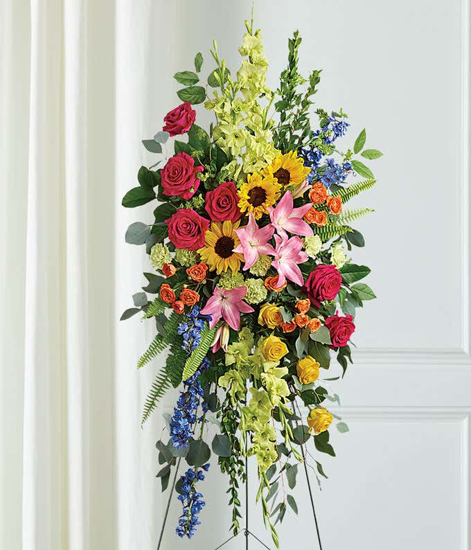 Vibrant Remembrance Standing Spray