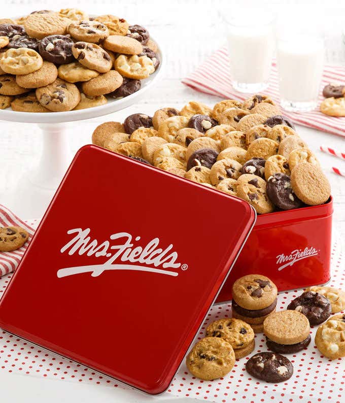 Mini Cookies Gift Tin - 72 Piece