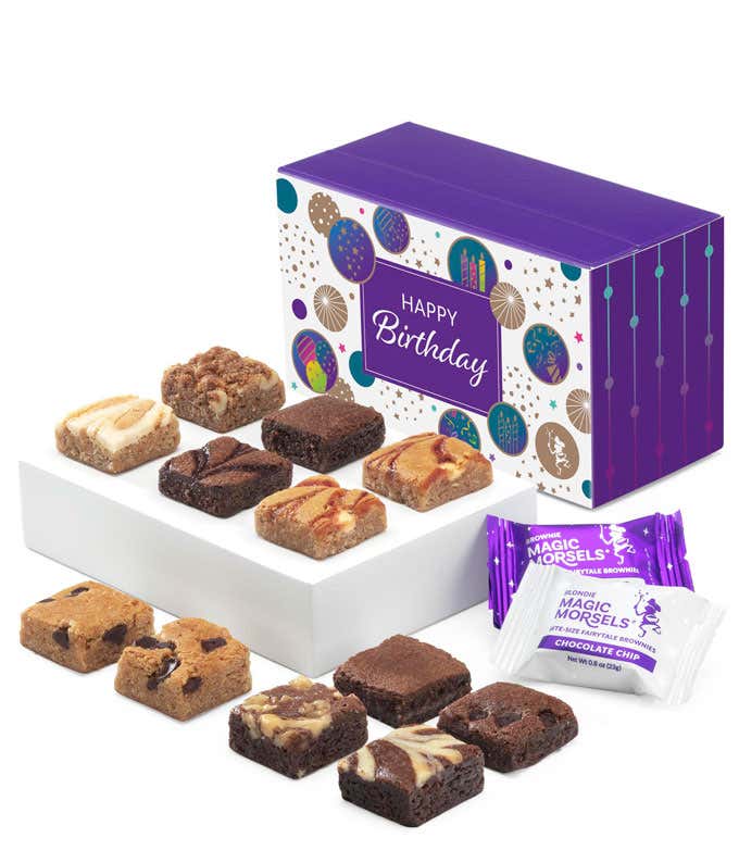 Happy Birthday Dozen Fairytale Brownie & Blondie Morsels
