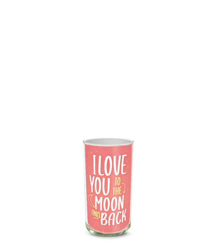 Partial image of Custom Photo Vase without flowers.